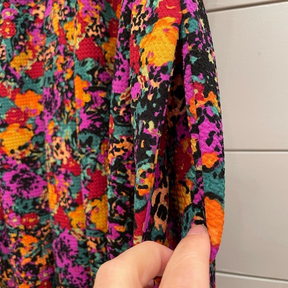 Colorful Zip Back Dress with Pockets LulaRoe XL - Picture 3 of 6
